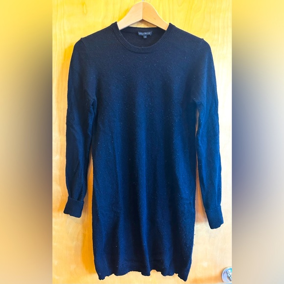 Black cashmere mini dress by Ca va de soie - Picture 1 of 4